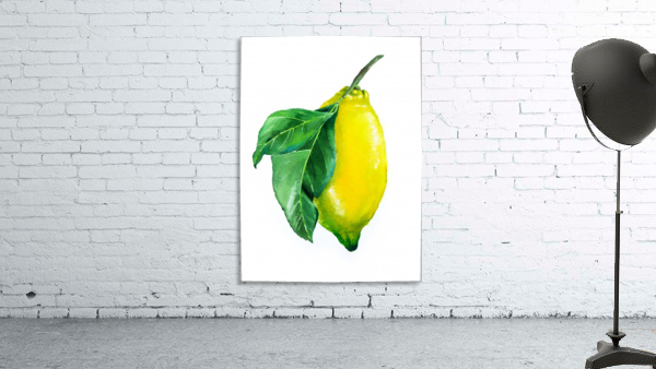 Lemon watercolor Wall Preview
