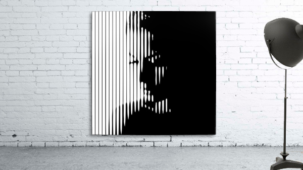 Female lines portrait  Wall Preview