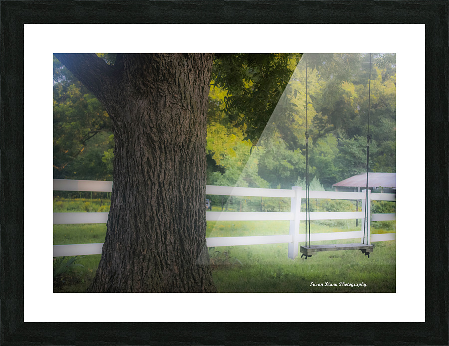 Backyard Swing Picture Frame print