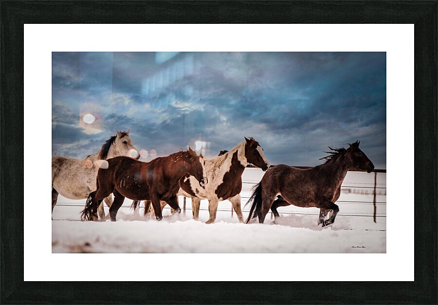 Dashing Through The Snow Impression et Cadre photo