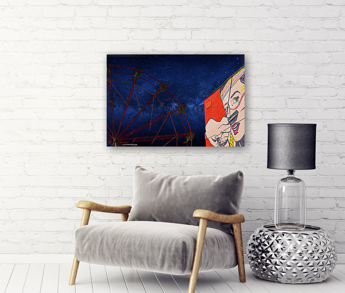 The Indian Princess and the Ferris Wheel Night Version Reproduction