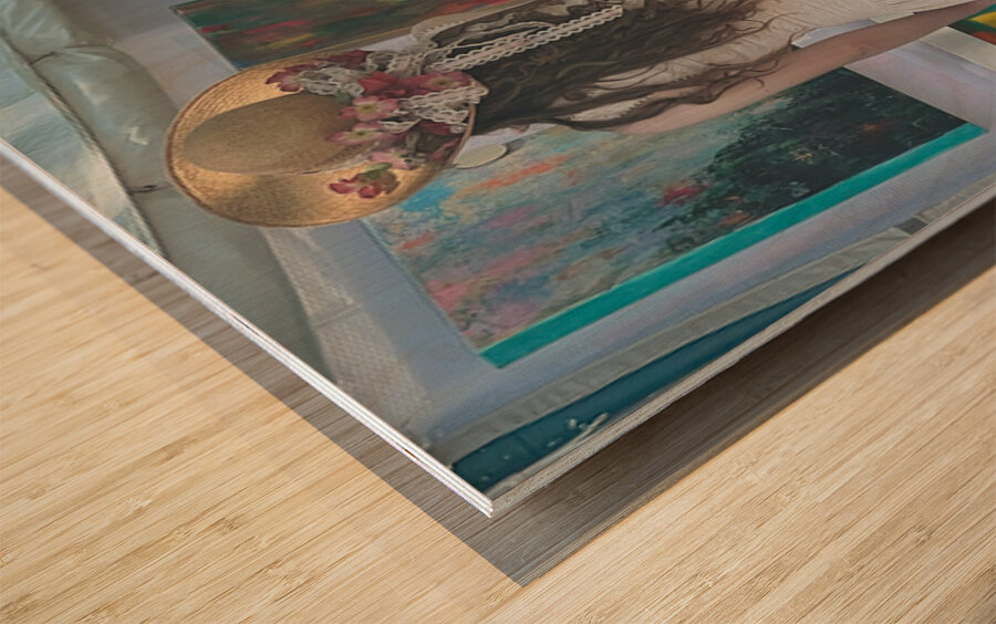 The Outside Market Wood print