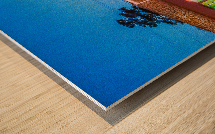 Down on Main Street Wood print