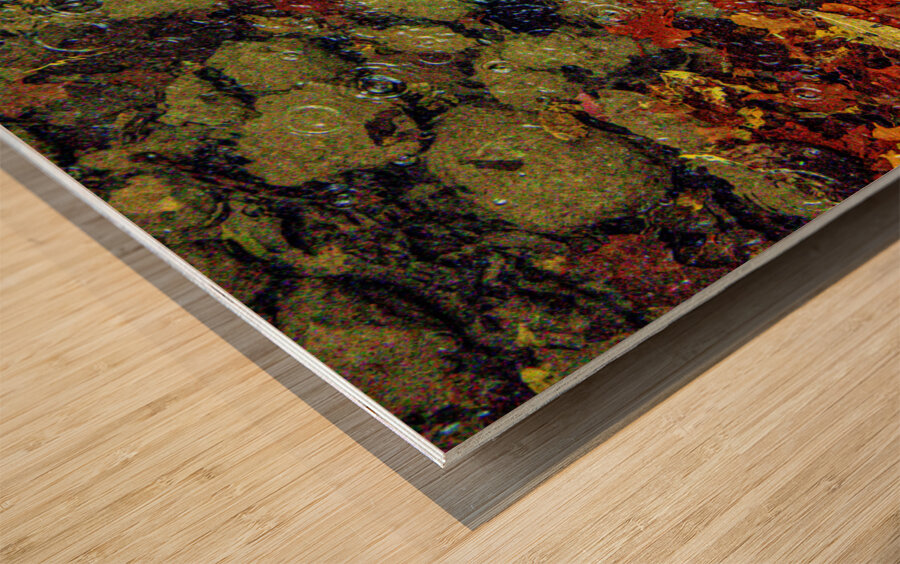 Fall Mosaic Wood print