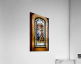 Stain Glass Inside The Basilica Cathedral Old Quebec Canada Acrylic Print