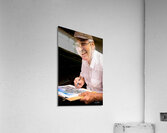 Artist On The Rue Du Tresor In Old Quebec Canada Acrylic Print