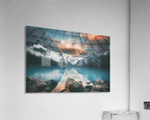 Sunrise At The Lake Louise Alberta Canada Fairmont Hotel Acrylic Print