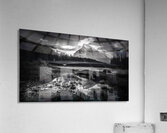 Mt Rundle Overlooking The Bow River In Banff Alberta Canada Acrylic Print