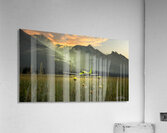 The Lone Plane Watching Over The Sunrise Jasper Alberta Canada Acrylic Print