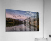 Cascade Mountain Overlooking Johnson Lake In Banff Alberta Canada Impression acrylique