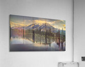 Nancy Pauw Bridge overlooking Mt Norquay in Banff Alberta Canada Impression acrylique