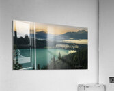 Fairmont Hotel From Above Lake Louise Alberta Canada Acrylic Print