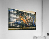 Wind turbine Mural Glasgow Scotland UK Acrylic Print