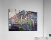 Fellow Glasgow Residents Mural Glasgow Scotland UK Acrylic Print