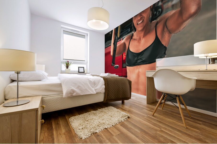 Surfer Girl Sayulita Mexico Mural print