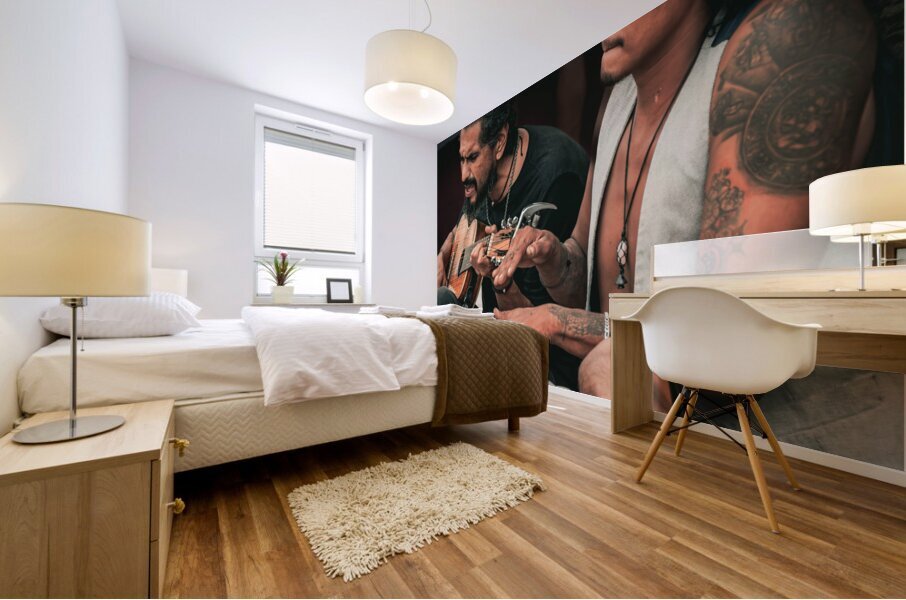 Busking Sayulita Mexico Mural print