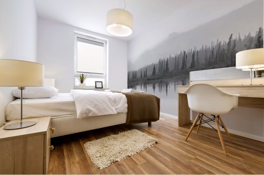 Haunted Forest In Jasper Alberta Canada Mural print