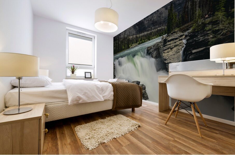 Athabasca Falls Jasper National Park Canada Impression murale