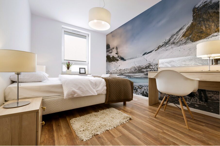 Glaciers In The Columbia Icefields Alberta Canada Mural print