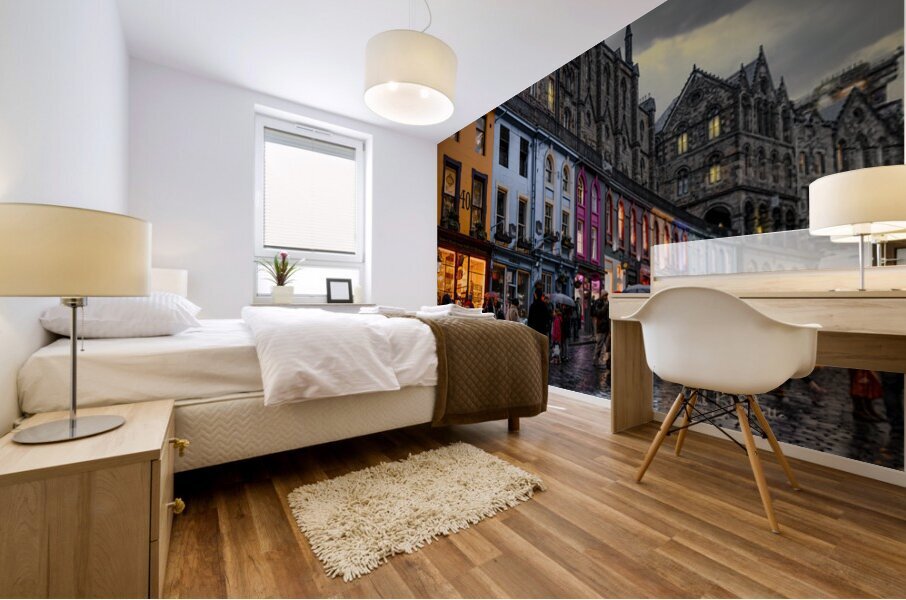 Victoria Street Edinburgh’s Old Town Scotland UK Mural print