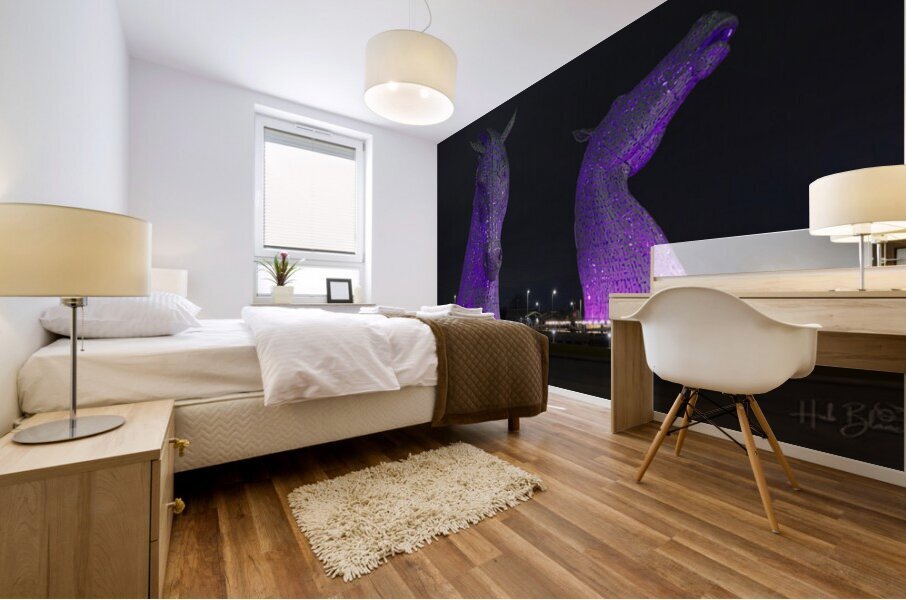 The Kelpies Falkirk Scotland Mural print