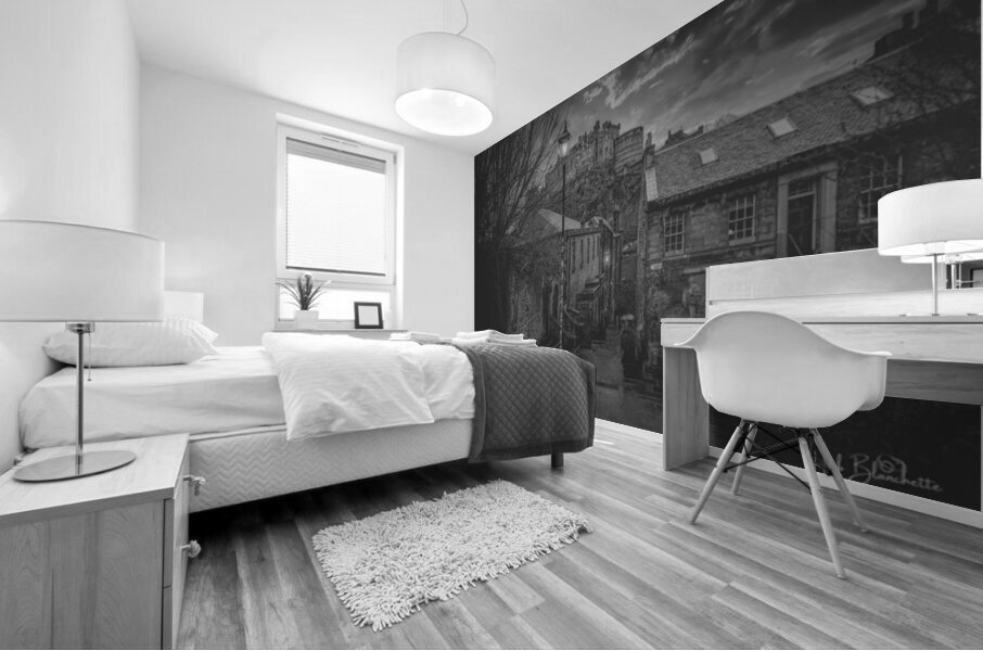 EDINBURGH CASTLE VENNEL STEPS EDINBURGH SCOTLAND UK Mural print