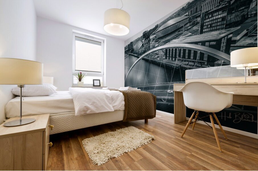 Squinty Bridge Glasgow Scotland UK Mural print