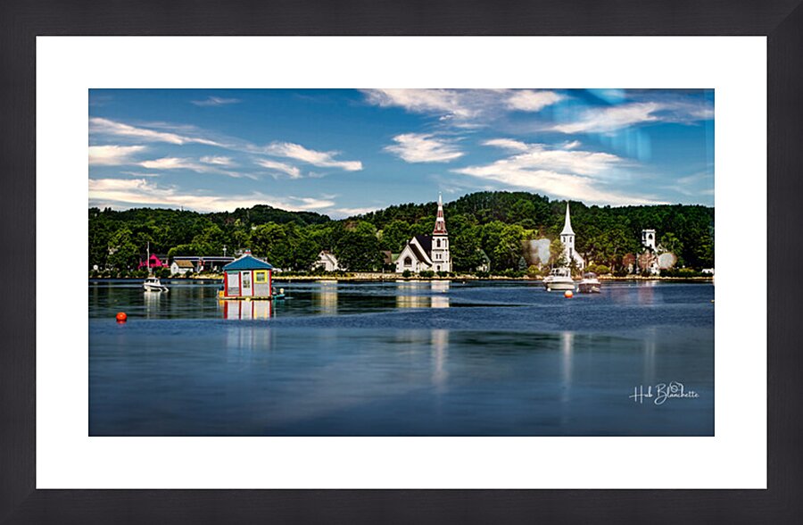 Three Churches Mahone Nova Scotia  Cadre photo
