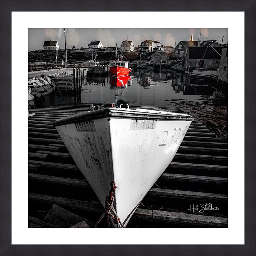 Peggys Cove Harbor Nova Scotia Picture Frame Printing