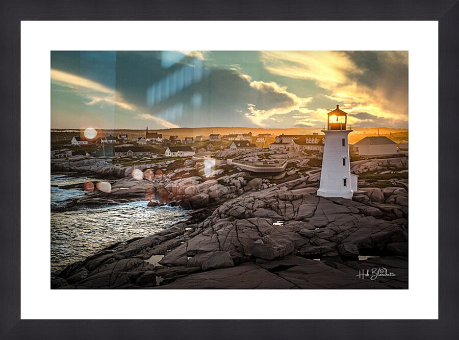 Sunrise Peggys Cove Nova Scotia Canada Cadre photo