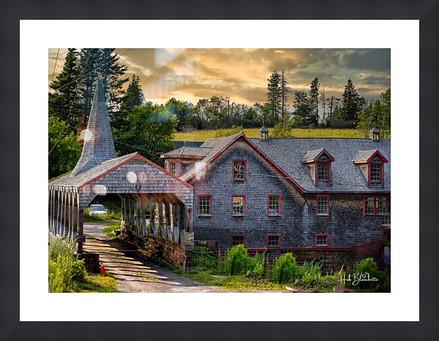 Hunter River Mill PEI Canada Picture Frame Printing