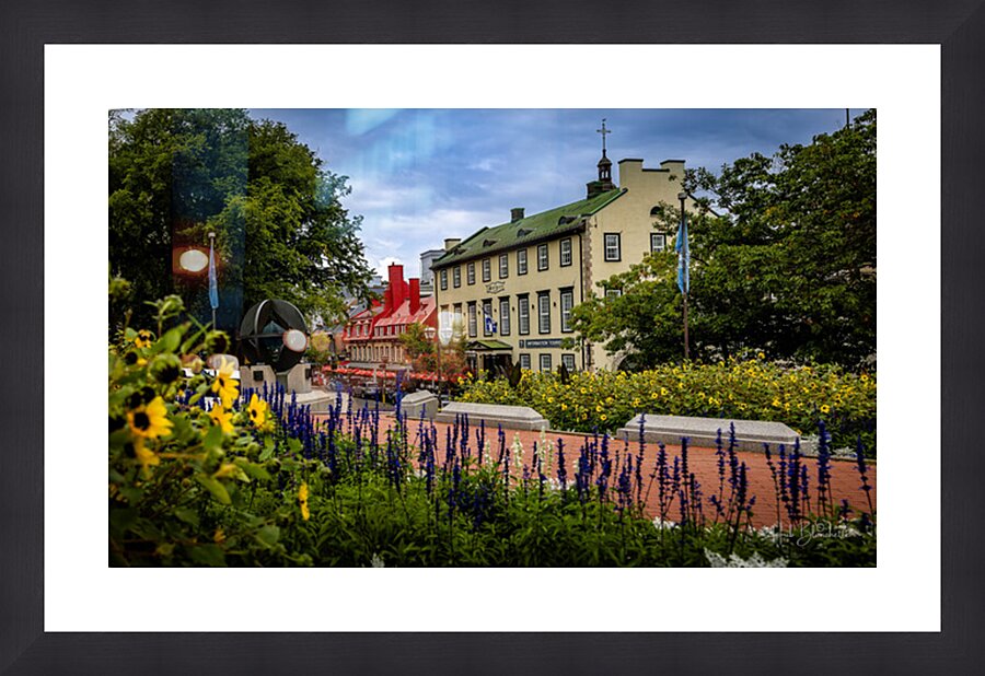 Old Quebec Canada Picture Frame Printing