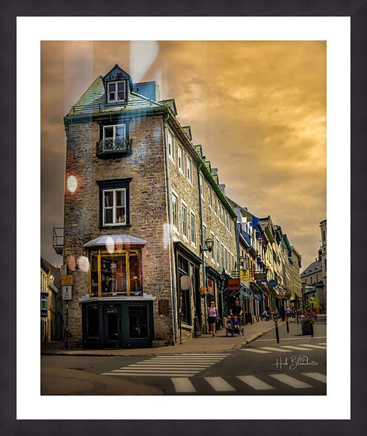 Nature Artisan Old Quebec City Canada Picture Frame Printing