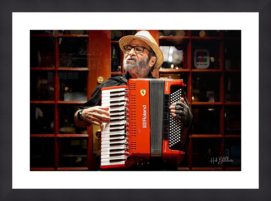 Street Performer Old Quebec City Canada Picture Frame Printing