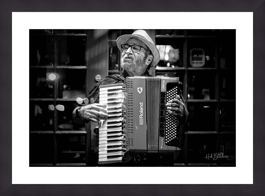 Street Performer Old Quebec City Canada Picture Frame Printing
