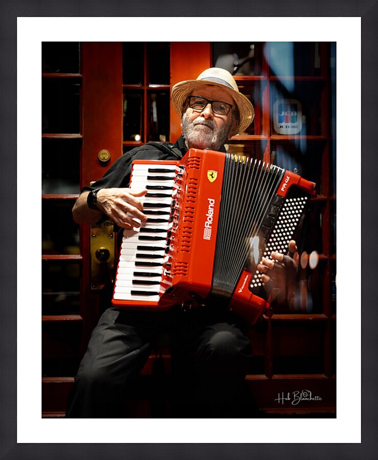 Street Performer Old Quebec City Canada Picture Frame Printing