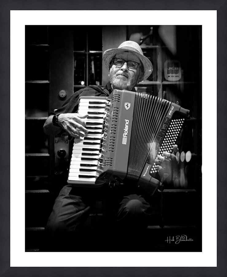 Street Performer Old Quebec City Canada Picture Frame Printing