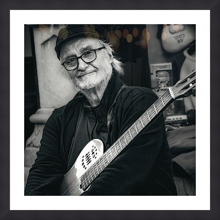 Street Performer Old Quebec City Canada Picture Frame Printing