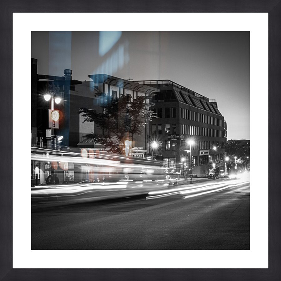 Bus Stop In Old Quebec City Canada Picture Frame Printing
