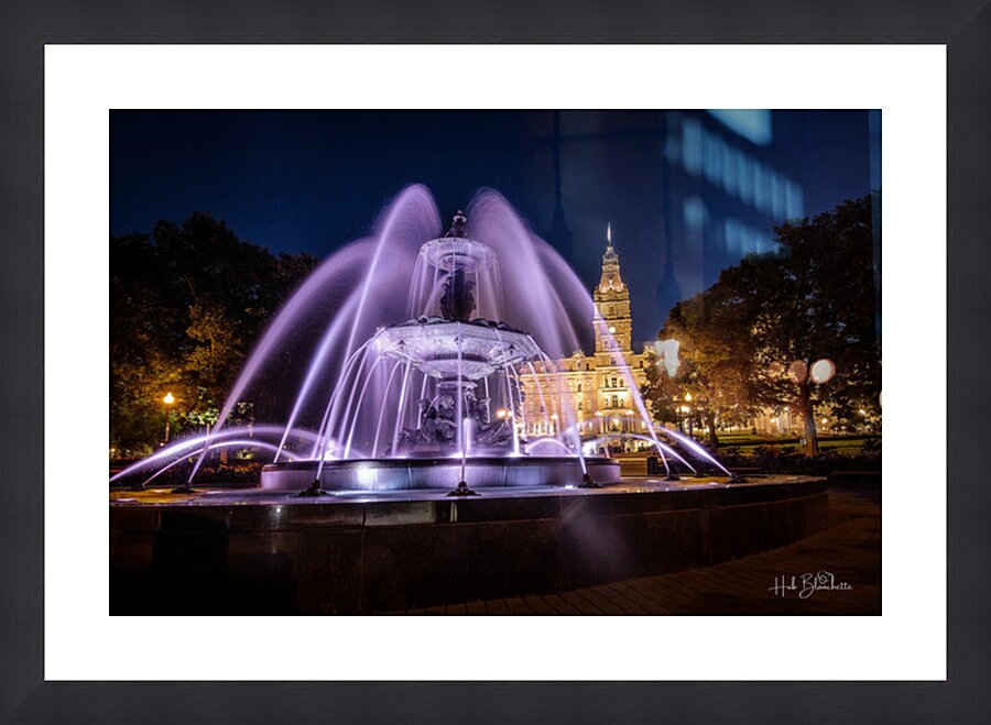 Fontaine De Tourny And National Assembly Of Quebec Canada Picture Frame Printing