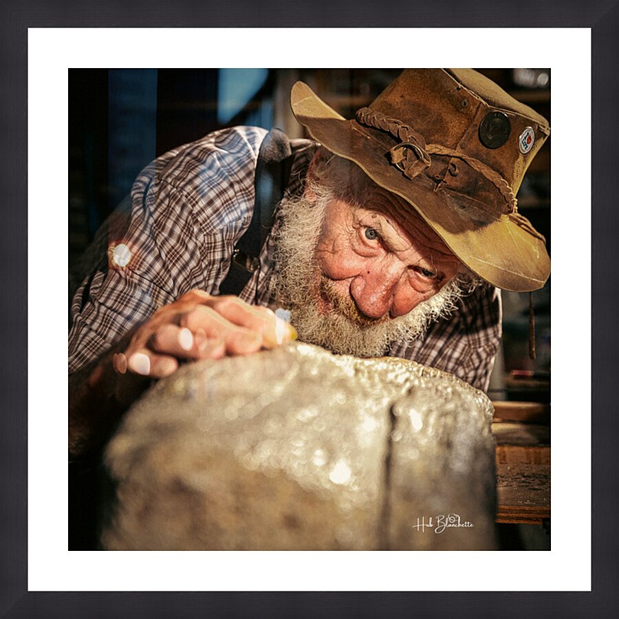 Old Timer Woodworker Picture Frame Printing