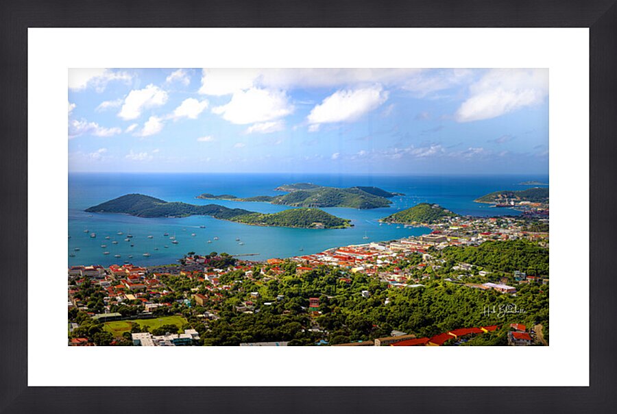 Port Of St.Thomas US Virgin Islands Picture Frame Printing
