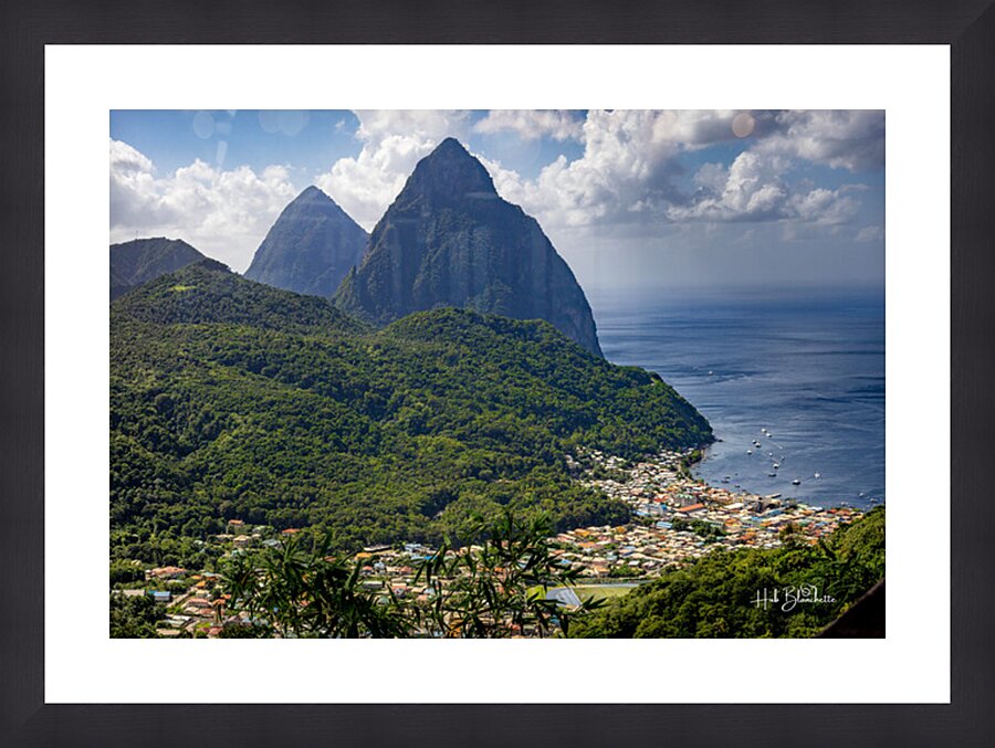 Les Piton In Saint Lucia Cadre photo