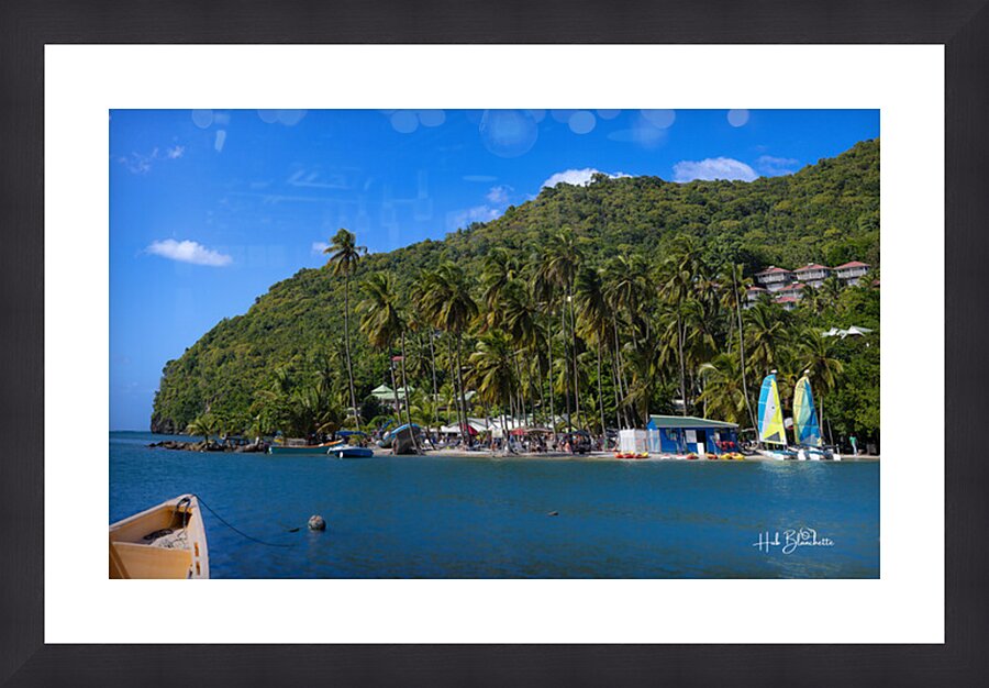 Marigot Beach Saint Lucia Picture Frame Printing