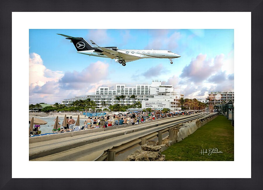 Maho Beach Sint Maarten Picture Frame Printing