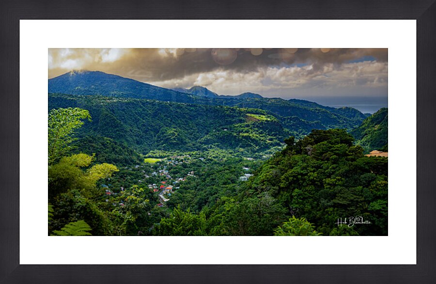 Valcano In Dominica Picture Frame Printing