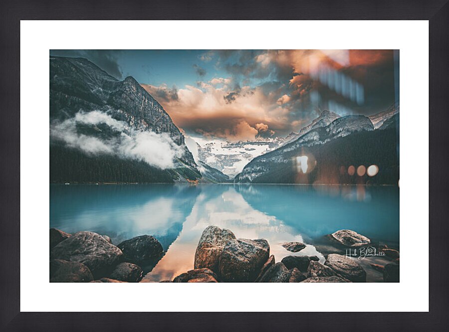 Sunrise At The Lake Louise Alberta Canada Fairmont Hotel Picture Frame Printing