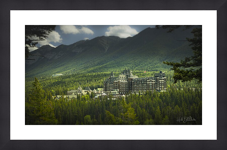 Sunset At The Fairmont in Banff Alberta Canada Picture Frame Printing