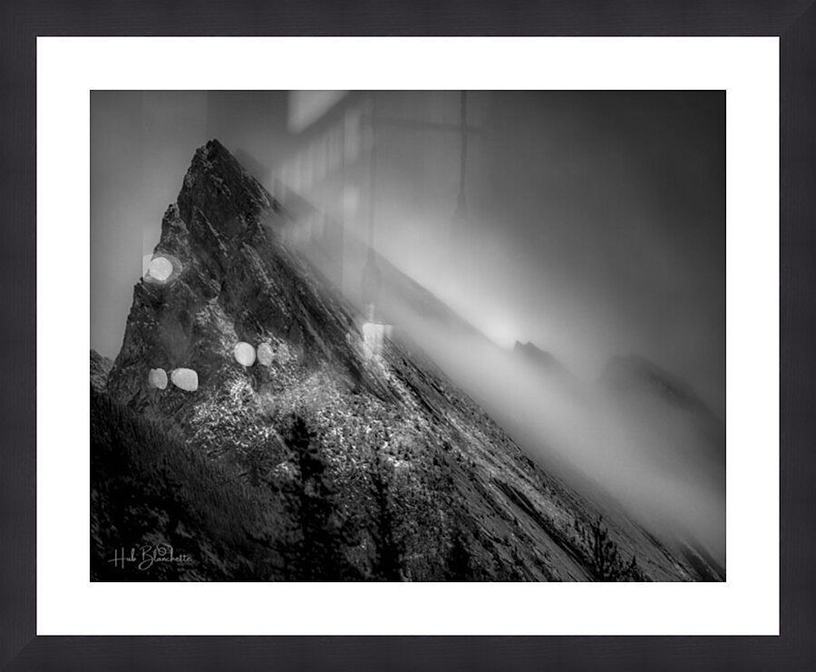 Rolling Fog in Rockies Alberta Canada Picture Frame Printing