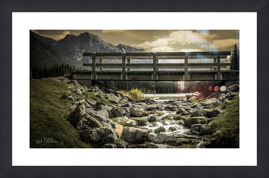 Sunrise At Johnson Lake In Banff Alberta Canada Picture Frame Printing